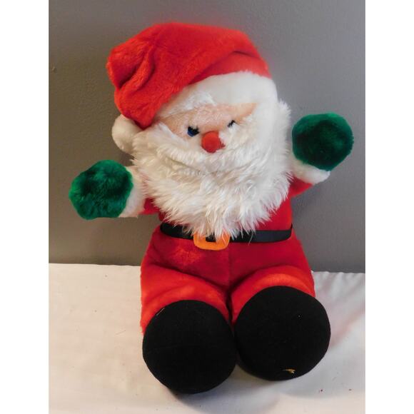 Christmas Vintage Stuffed Plush  Santa Clause Cuddle Wit 16" - Picture 1 of 9